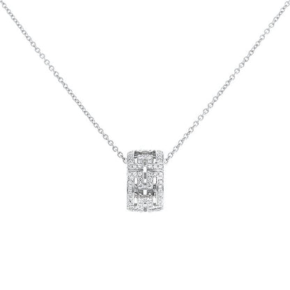 [BLAUE TRÄNEN]PARENTESI HALSKETTE SILBER DIAMANT