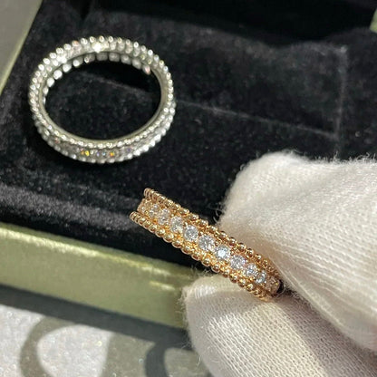 [BLAUE TRÄNEN]PERLEE DIAMANT SILBERRING