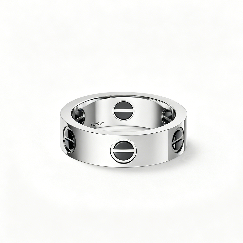 [Blue Tears Jewelry]LOVE RING 5.5MM NO DIAMONDS  CERAMIC