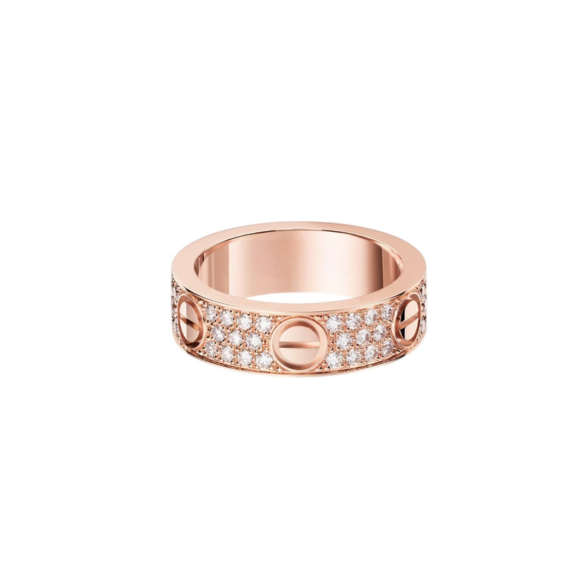 [Blue Tears Jewelry]LOVE RING 5.5MM DIAMONDS PAVED