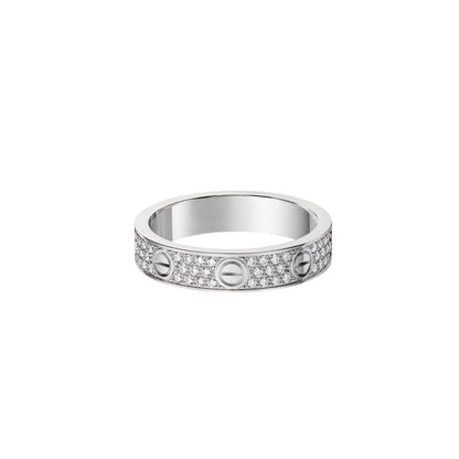 [Blue Tears Jewelry]LOVE RING 4.0MM DIAMOND PAVED