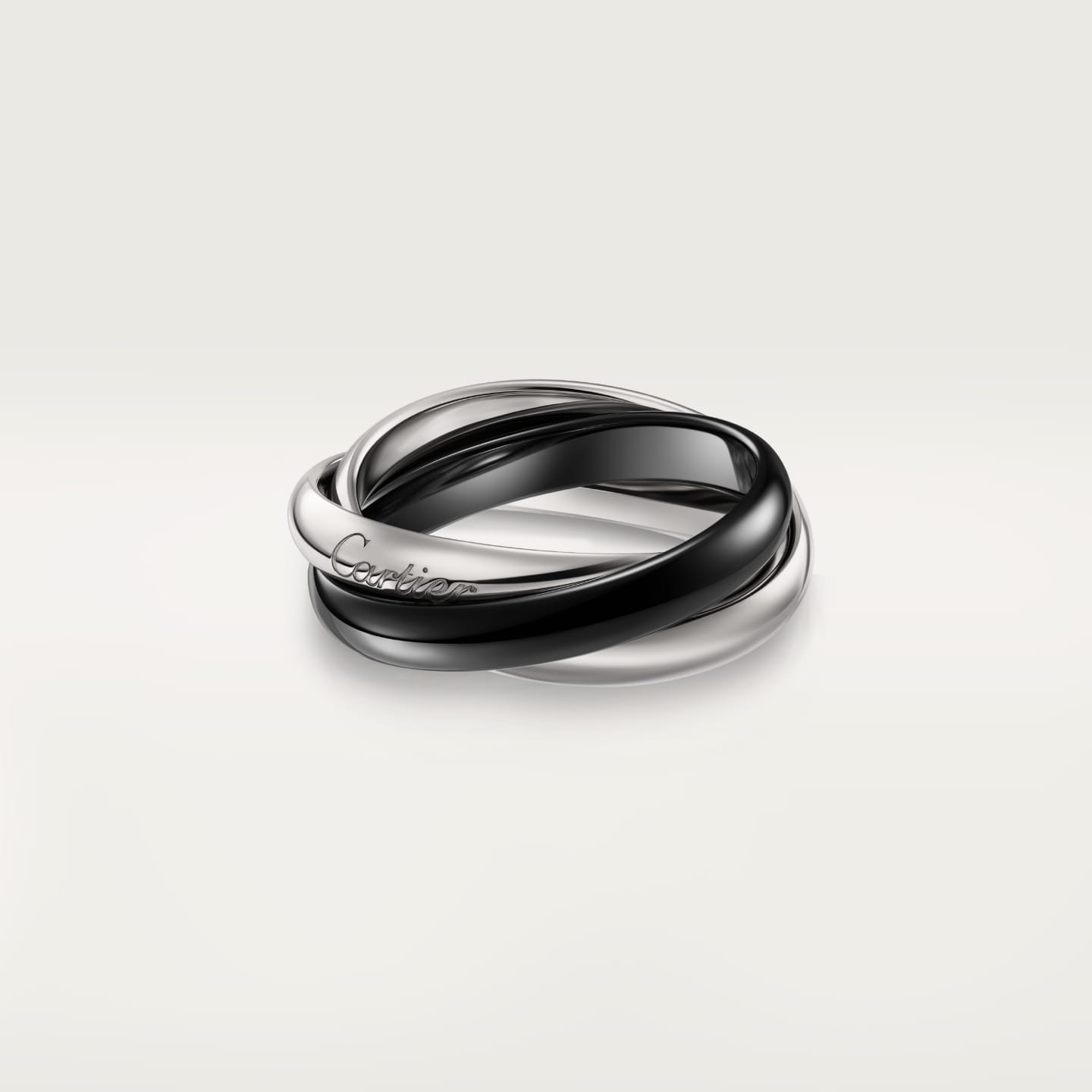 [Blue Tears Jewelry]TRINITY 3.2MM RING BLACK CERAMIC