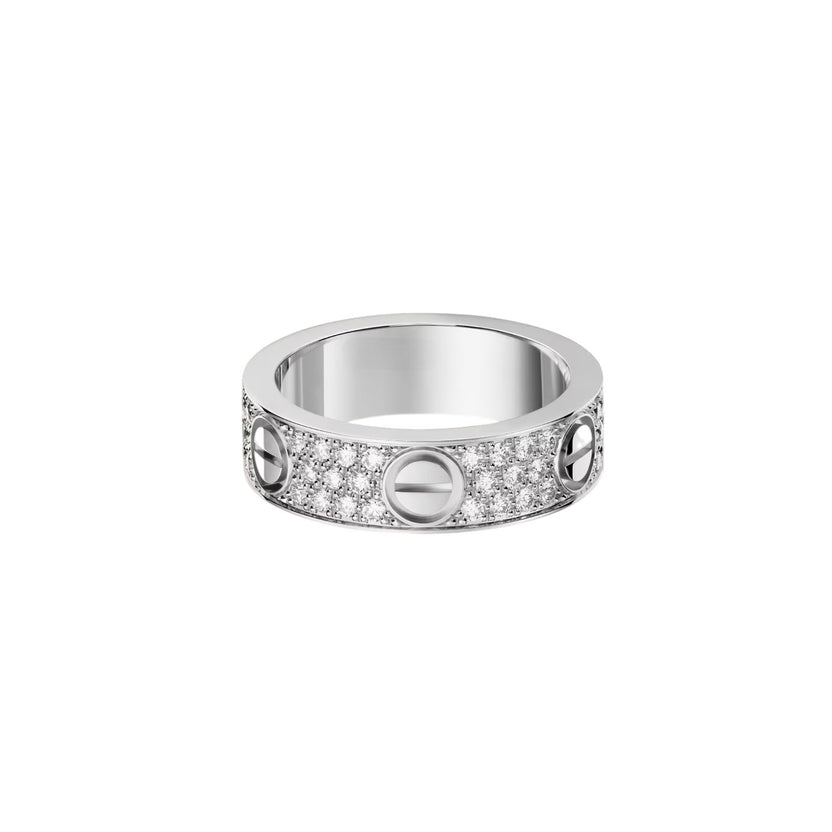 [Blue Tears Jewelry]LOVE RING 5.5MM DIAMONDS PAVED