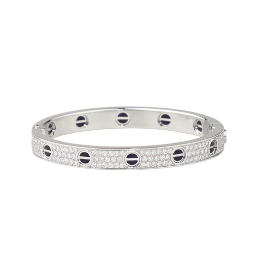 [Blue Tears Jewelry]LOVE BRACELET 6.1MM DIAMOND-PAVED CERAMIC