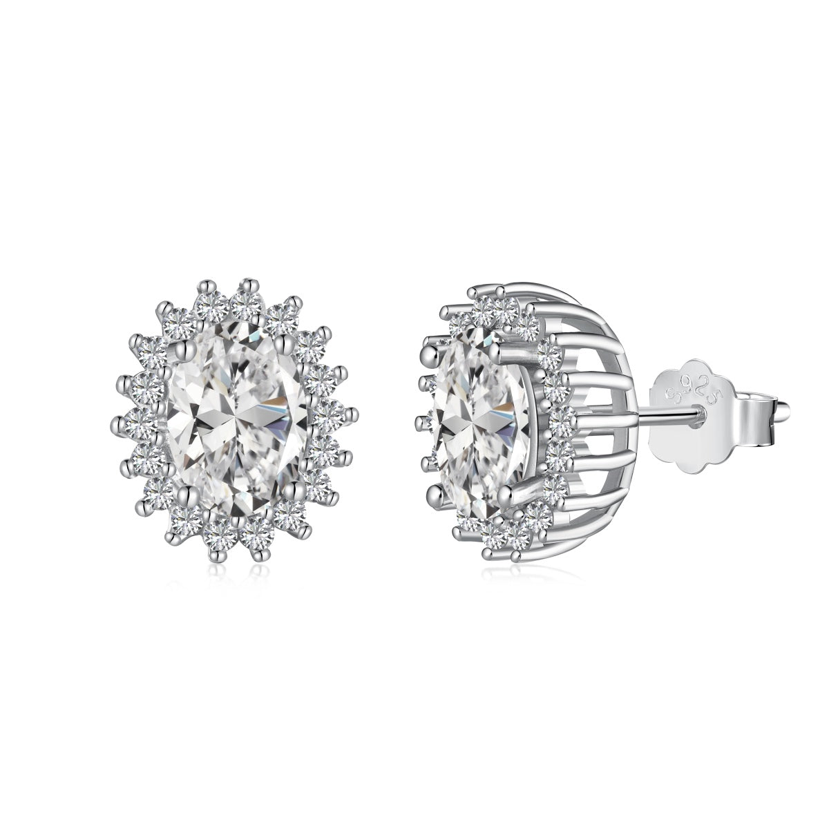 [Nova Jewelry]Delicate Radiant Oval Cut Daily Earrings
