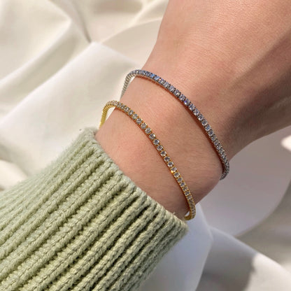 [Nova Jewelry]Radiant Shinning Princess Cut Tennis Bracelet