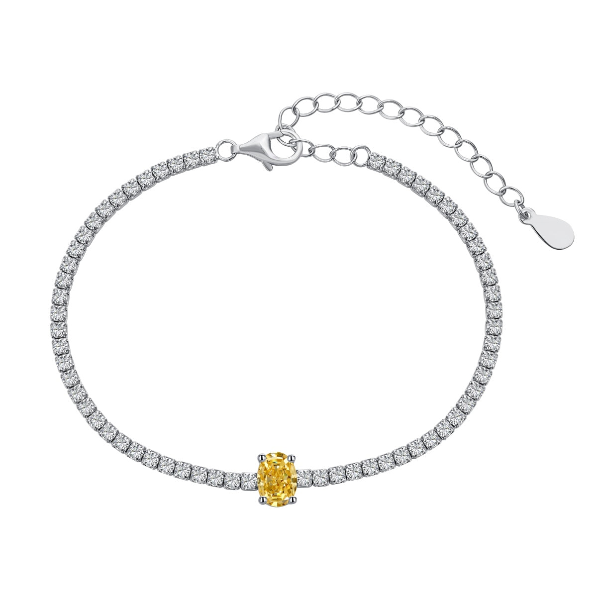 [Nova Jewelry]0.75 Carat Exquisite Oval Cut Daily Bracelet