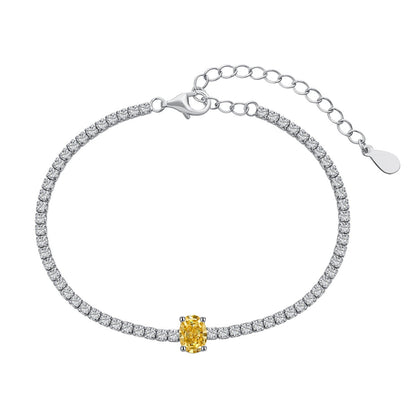 [Nova Jewelry]0.75 Carat Exquisite Oval Cut Daily Bracelet