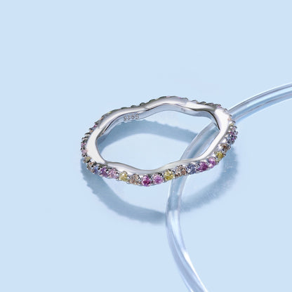[Nova Jewelry]Dainty Colorful Round Cut Party Ring