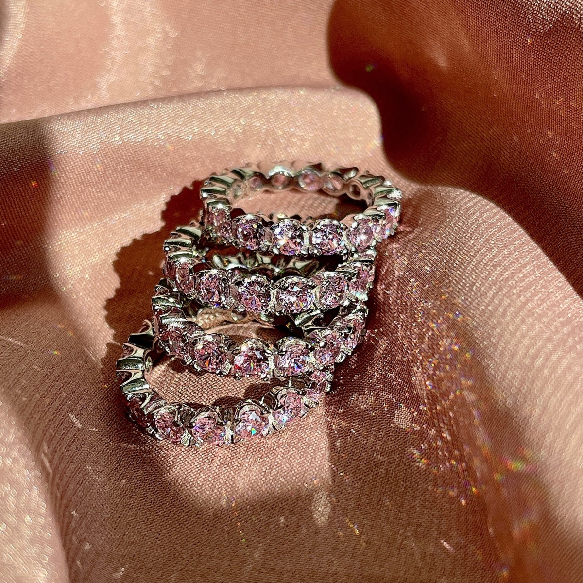 [Nova Jewelry]Eternity Round Cut Tennis Ring