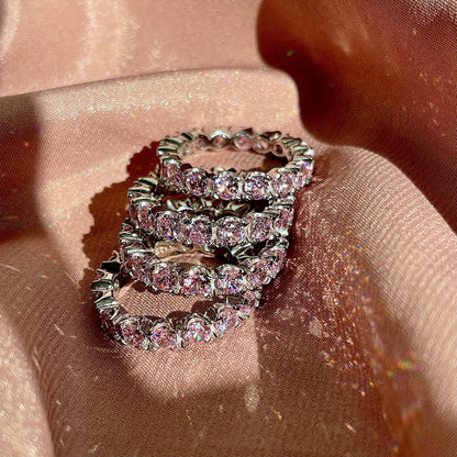 [Nova Jewelry]Eternity Round Cut Tennis Ring