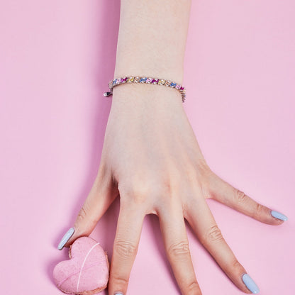 [Nova Jewelry]Ornate Sparkling Multi Cut Party Bracelet