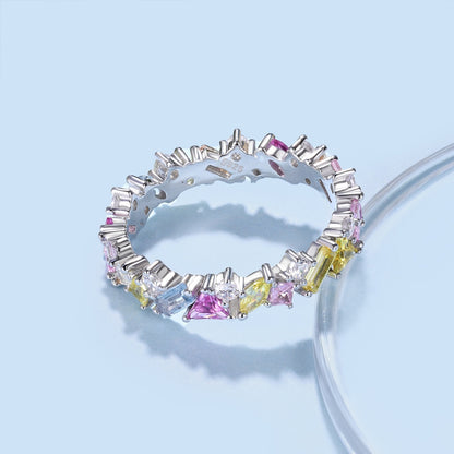 [Nova Jewelry]Dazzling Polychromatic Multi cut Daily Ring