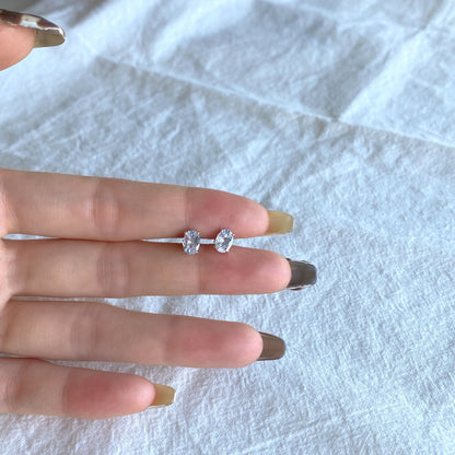 [Nova Jewelry]Oval Classic Dignified Elegant Earrings