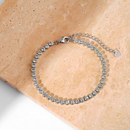 [Nova Jewelry]Ornate  Sparkling Round Cut Daily Bracelet
