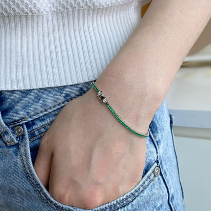 [Nova Jewelry]Dazzling Colorful Round Cut Daily Bracelet