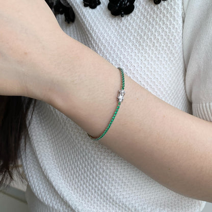 [Nova Jewelry]Dazzling Colorful Round Cut Daily Bracelet