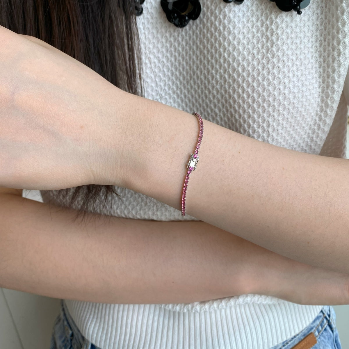 [Nova Jewelry]Dazzling Colorful Round Cut Daily Bracelet