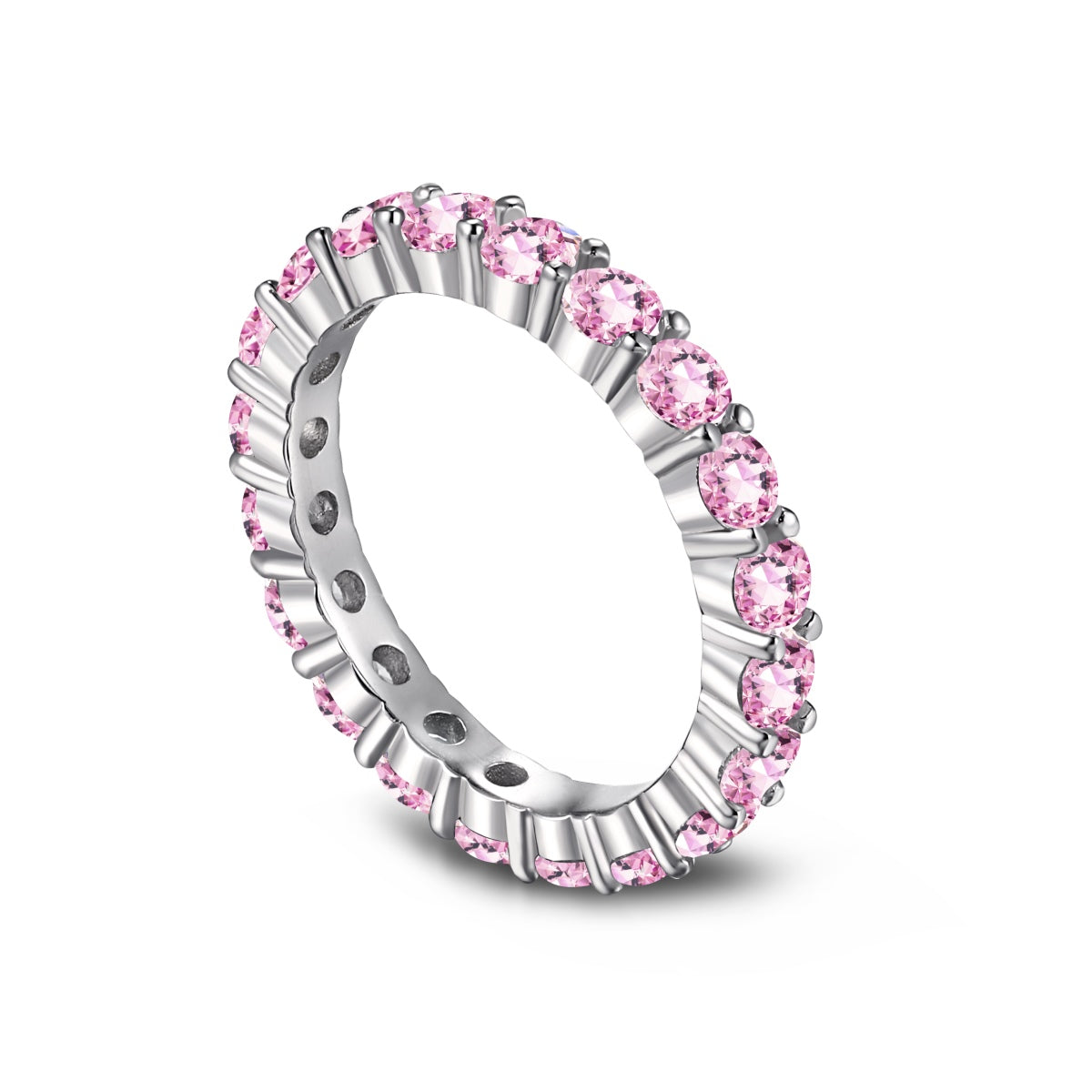 [Nova Jewelry]Sparkling Round Cut Tennis Ring