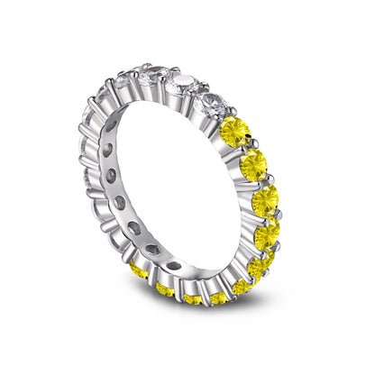 [Nova Jewelry]Sparkling Round Cut Tennis Ring