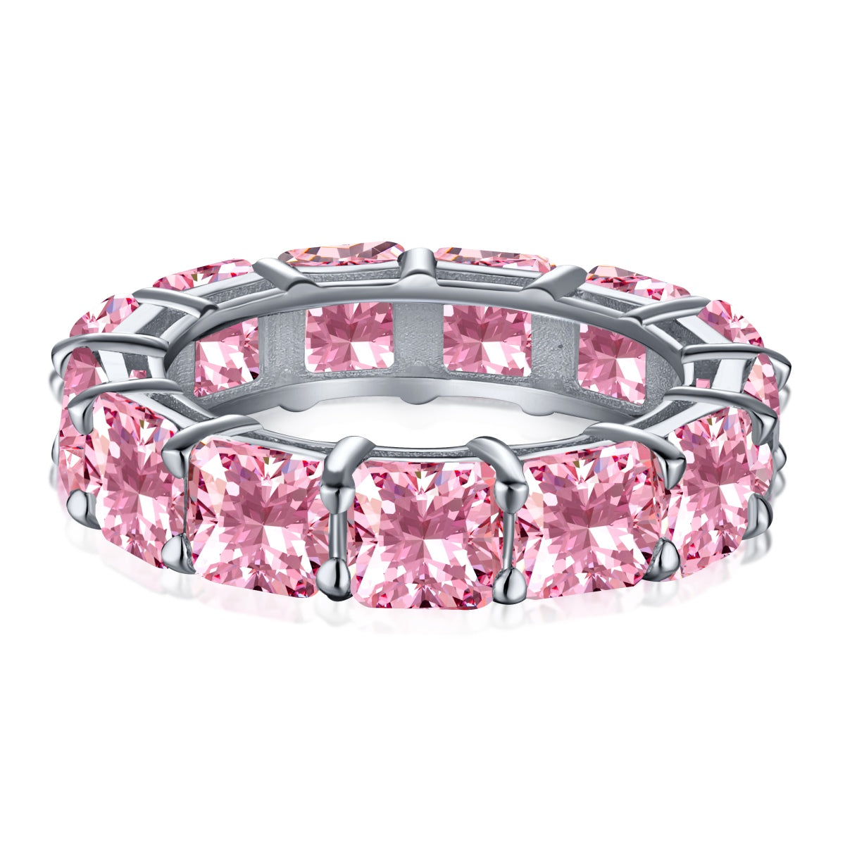 [Nova Jewelry]Elegant Princess Cut Tennis Ring