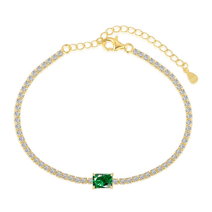 [Nova Jewelry]1.0 Carat Unique Emerald Cut Banquet Bracelet