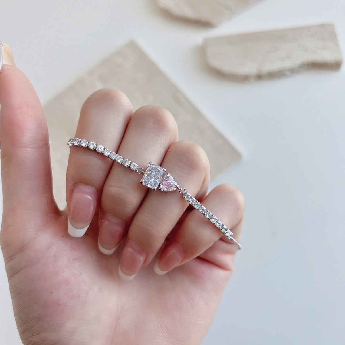 [Nova Jewelry]Dazzling Unique Multi Shape Lover Bracelet