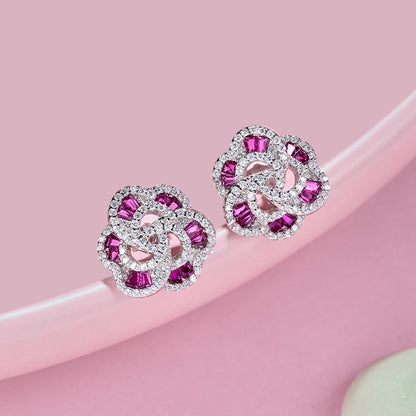 [Nova Jewelry]Exquisite Flower Shape Daily Earrings
