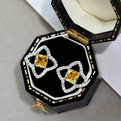 [Nova Jewelry]Elegant Star Shape Princess Cut Daily Earrings