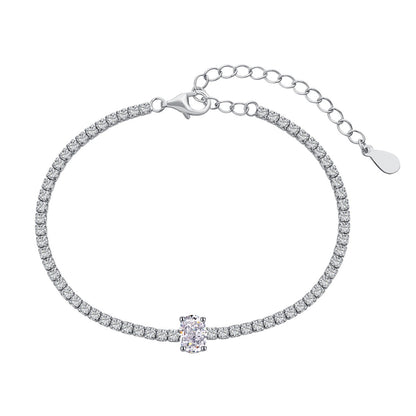 [Nova Jewelry]0.75 Carat Exquisite Oval Cut Daily Bracelet