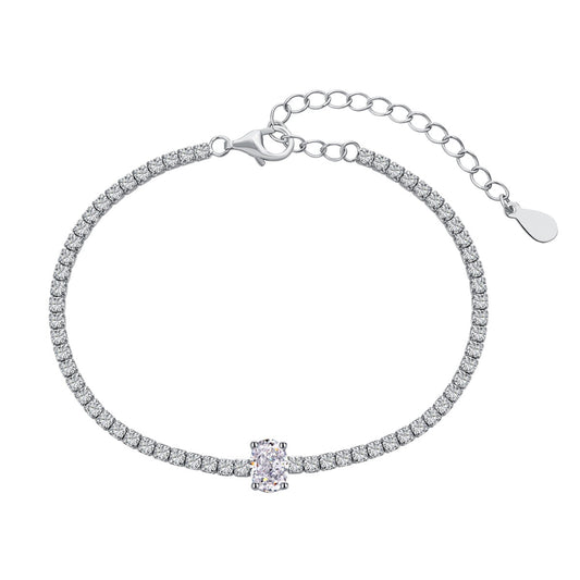 [Nova Jewelry]0.75 Carat Exquisite Oval Cut Daily Bracelet
