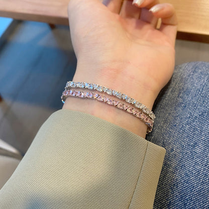 [Nova Jewelry]Dazzling Romantic Heart Shape Lover Bracelet