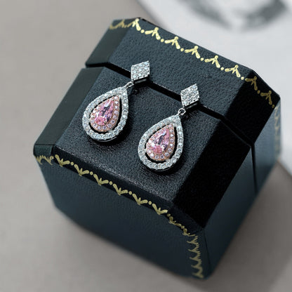 [Nova Jewelry]Ornate Delicate Water Drop Shape Banquet Earrings