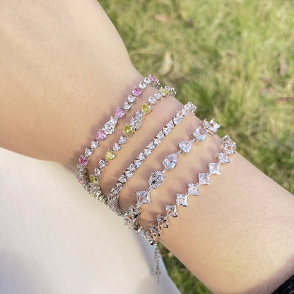 [Nova Jewelry]Dazzling Romantic Heart Shape Lover Bracelet