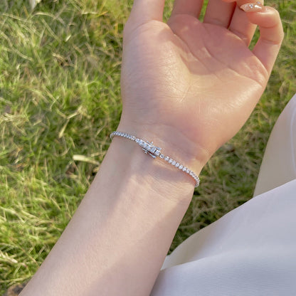 [Nova Jewelry]Radiant Colorful Round Cut Party Bracelet