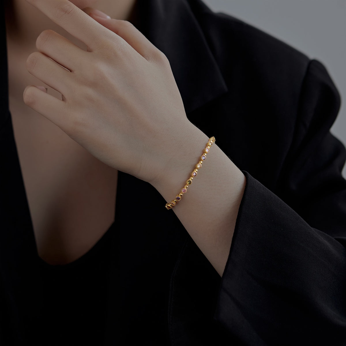 [Nova Jewelry]Sparkling Exquisite Round Cut Party Bracelet
