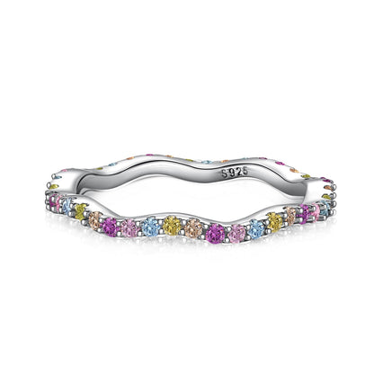 [Nova Jewelry]Dainty Colorful Round Cut Party Ring