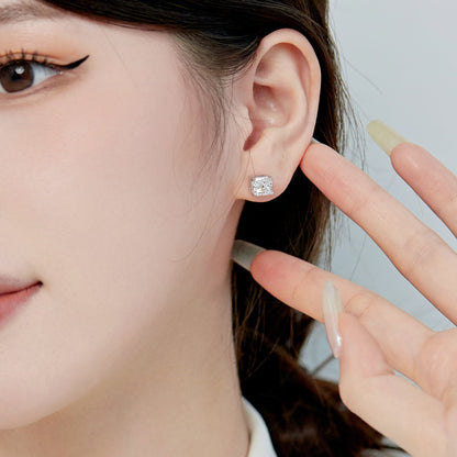 [Nova Jewelry]1.0 Carat Radiant Princess Cut Wedding Earrings