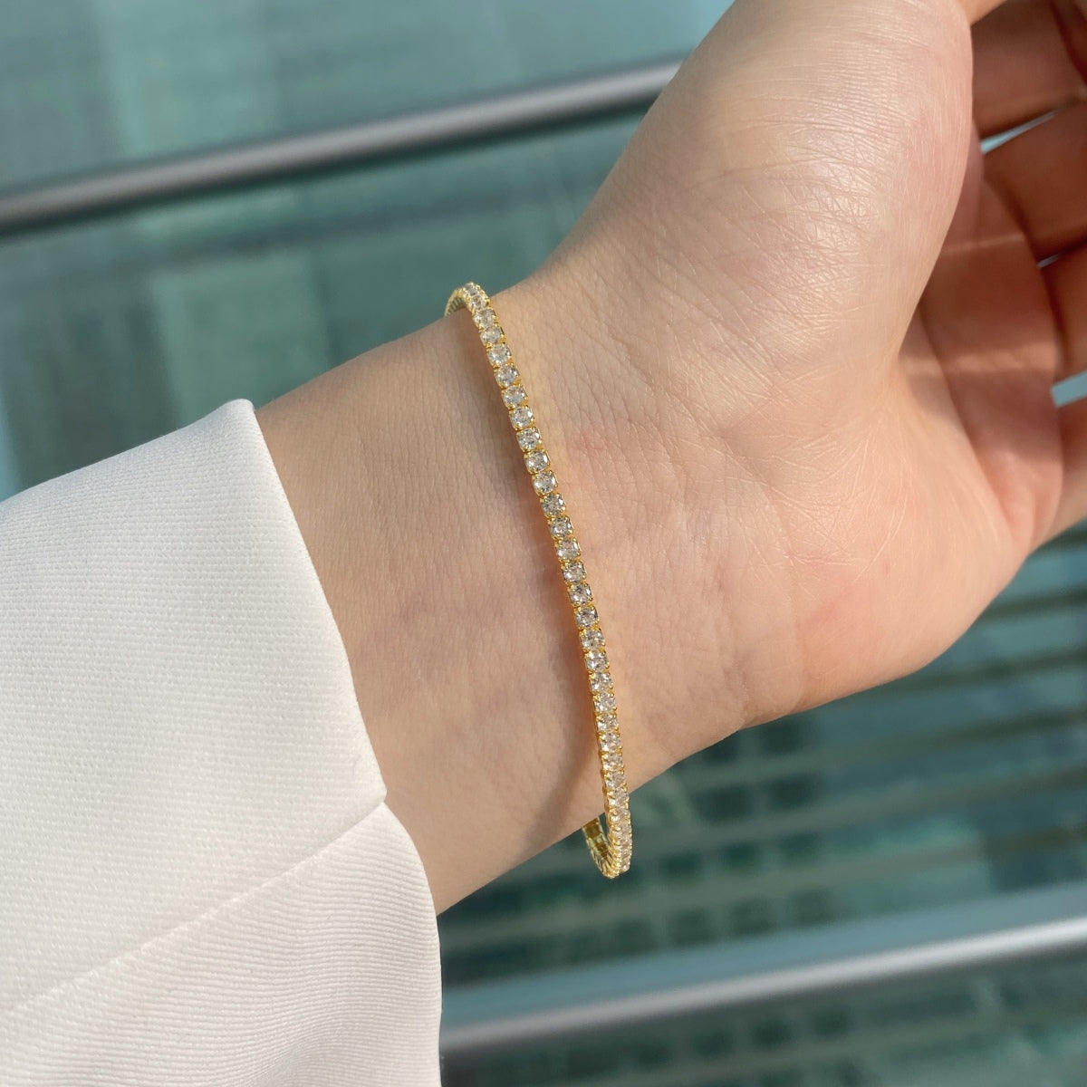 [Nova Jewelry]Radiant Colorful Round Cut Party Bracelet