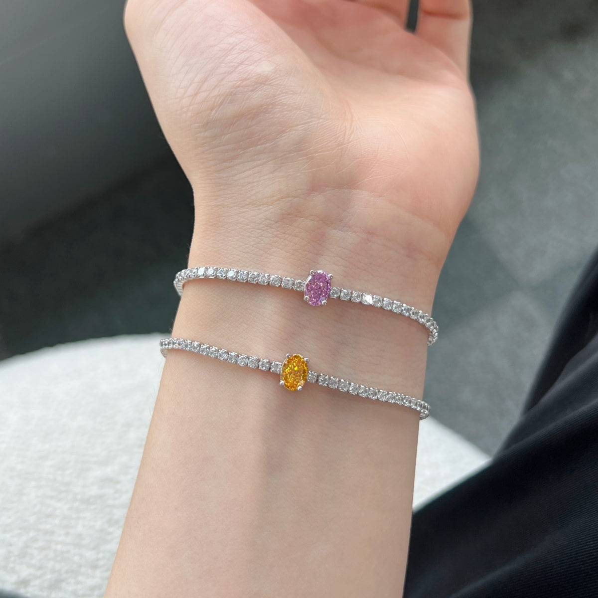 [Nova Jewelry]0.75 Carat Exquisite Oval Cut Daily Bracelet