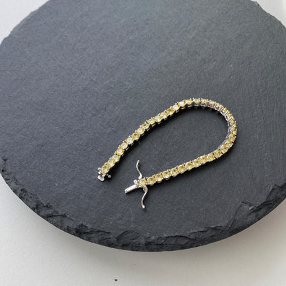 [Nova Jewelry]Ornate Dazzling Round Cut Tennis Bracelet