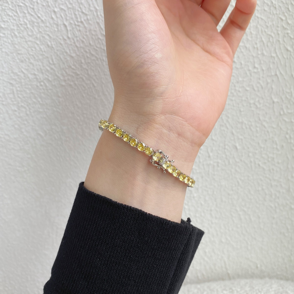 [Nova Jewelry]Ornate Dazzling Round Cut Tennis Bracelet
