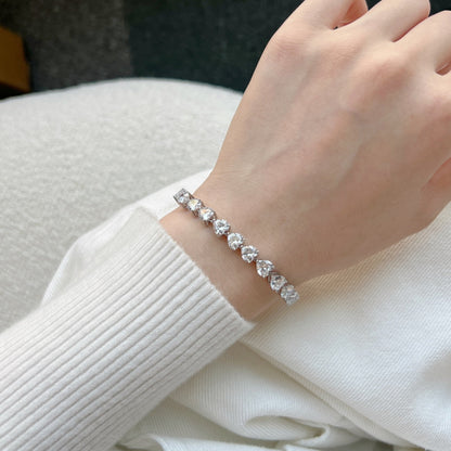 [Nova Jewelry]0.75 Carat Elegant Romantic Heart Shape Lover Bracelet