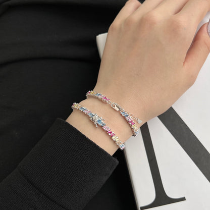 [Nova Jewelry]Ornate Sparkling Multi Cut Party Bracelet
