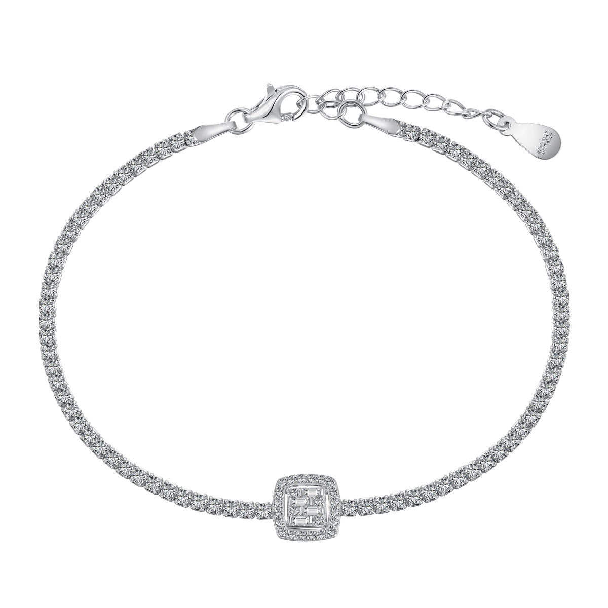 [Nova Jewelry]Luxurious Dazzling Square Shape Banquet Bracelet