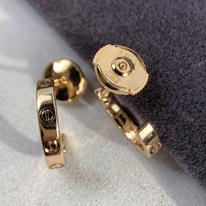 [BLAUE TRÄNEN]LIEBE OHRRINGE 2,65MM ROTGOLD 