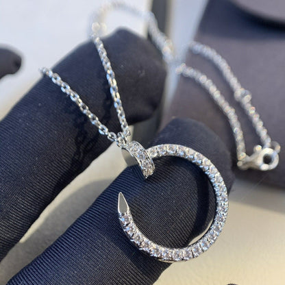 [BLAUE TRÄNEN]JUSTE HALSKETTE SILBER DIAMANTEN 