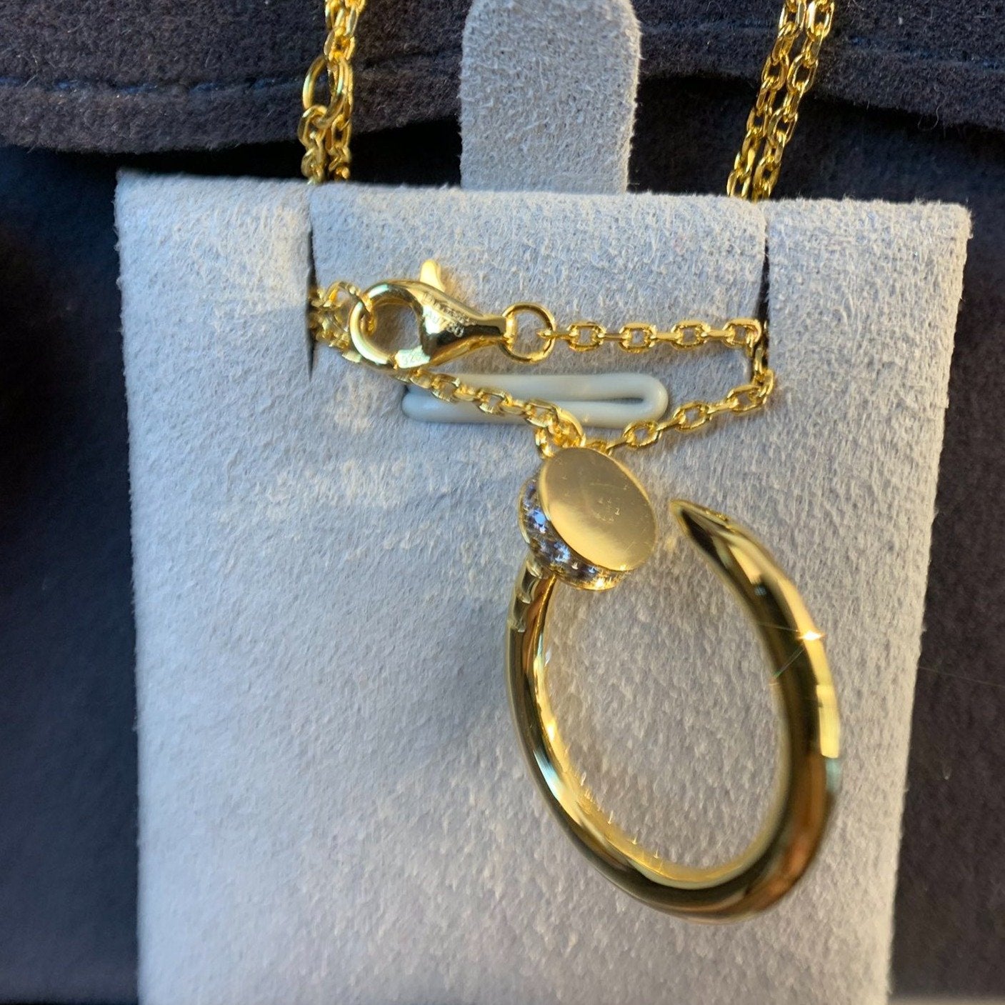 [BLAUE TRÄNEN]JUSTE HALSKETTE GOLD DIAMANTEN 