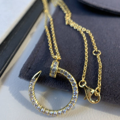 [BLAUE TRÄNEN]JUSTE HALSKETTE GOLD DIAMANTEN 