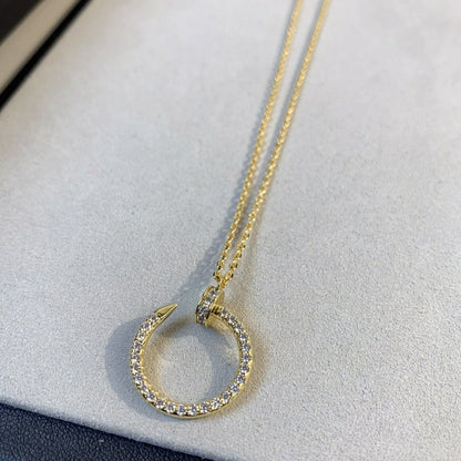 [BLAUE TRÄNEN]JUSTE HALSKETTE GOLD DIAMANTEN 
